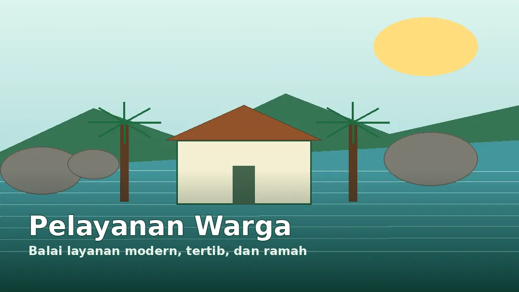 Ilustrasi pelayanan Pemerintah Kelurahan Belinyu