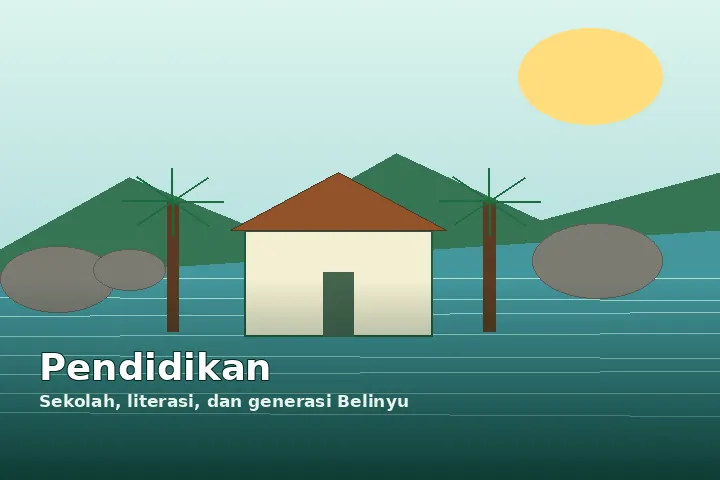 Ilustrasi Pendidikan & budaya masyarakat Kelurahan Belinyu
